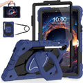 WESOROL Case for Samsung Galaxy Tab S10 Lite/S10 FE/S9 FE 10.9 Inch Galaxy Tab S9 11 InchShockproof Cover for Samsung S9 FE Tablet Case with Screen Protector Rotate Stand Pen HolderNavy Black