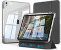 Case for iPad Air 11 inch M4/M3/M2 (2026/2025/2024) &amp iPad Air 5/4th Generation (2022/2020) 10.9 inch 2-in-1 Removable Hard PC Transparent Back with Pencil Holder Auto Sleep/Wake Black