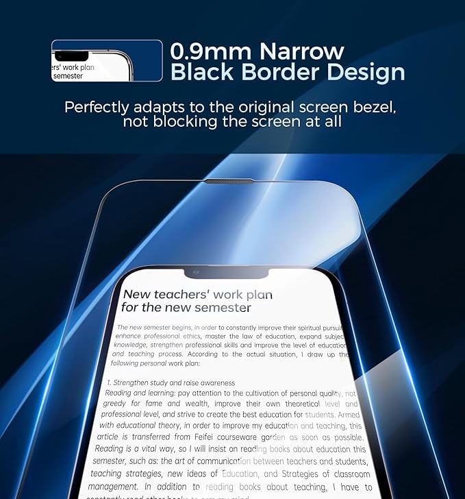 MAGIC JOHN 3rd Gen Upgraded for iPhone 13ProMax/14Plus Screen Protector 6.7 InchHD ClearShatterproof Tempered FilmAuto Dust-EliminationBubble FreeEasy Installation2 Pack