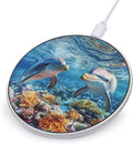 Ocean Dolphin Wireless Charger Anti-Slip Wireless Charging Pad Slim Charger Mat for Men Women