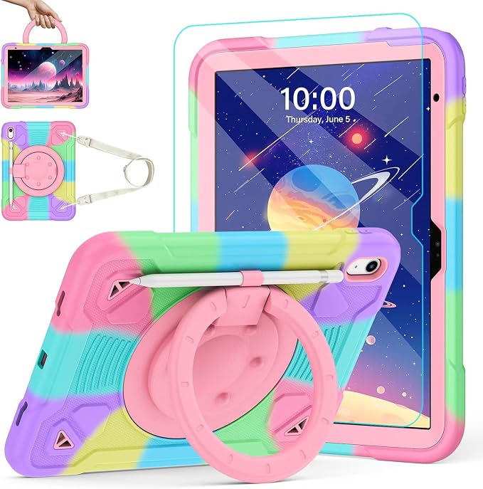 iPad 11-inch (A16) 2025/iPad 10.9 Case-Colorful