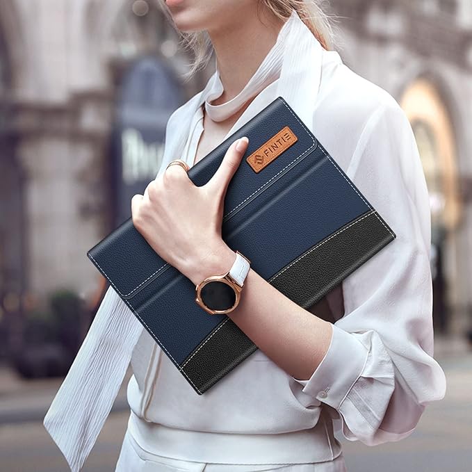 Fintie Case for Samsung Galaxy Tab S8 Plus 2022/S7 FE 2021/S7 Plus 2020 12.4 Inch with S Pen Holder Multiple Angle Portfolio Cover with Pocket Auto Sleep/Wake Navy