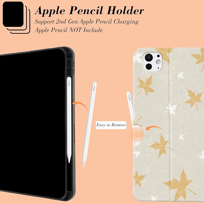 Gold White Maple Leaves