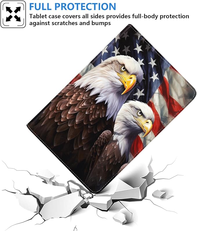 Patriotic American Flag Bald Eagle