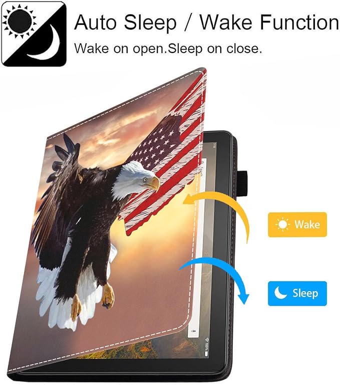 Patriotic American Flag Bald Eagle