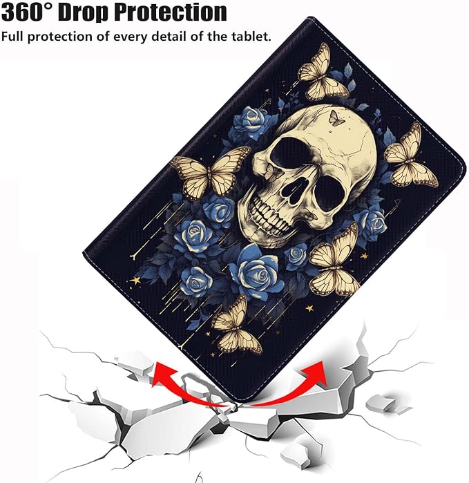 Skull Butterfly Flower-1