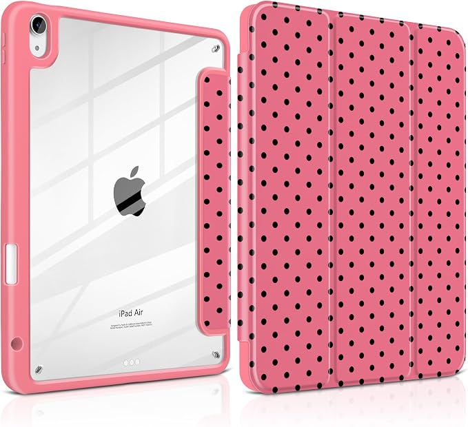 Rose red polka dot