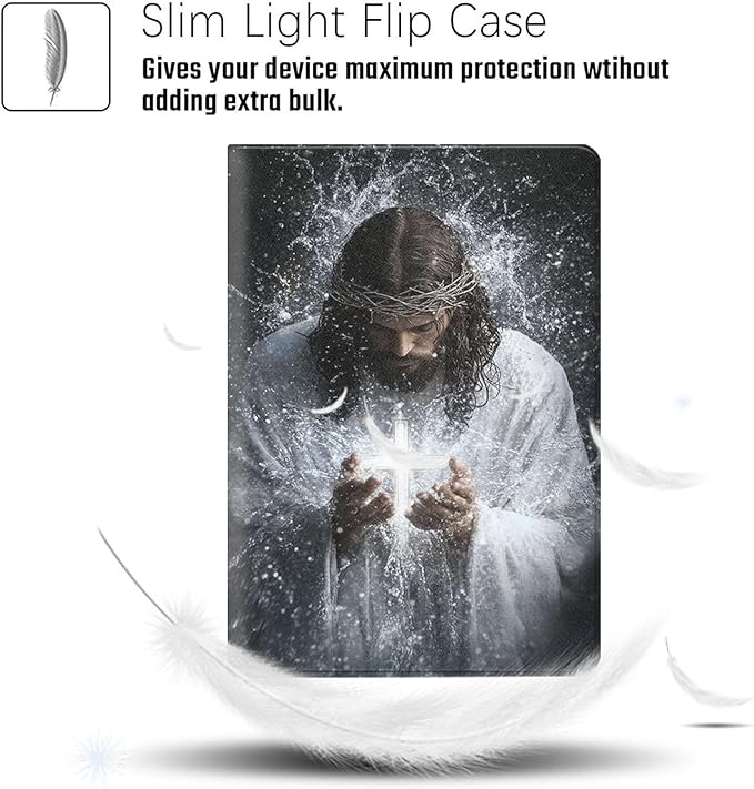 Case for Samsung Galaxy Tab A11 Plus/A9 Plus 11 Inch 2025/2023Adjustable Stand Auto Wake/Sleep Function Full Body Protection Cover - Christian Jesus