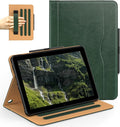 Grifobes Case 8/8 Plus [Only for 2022/2020 Released 12th/10th Generation] Premium PU Leather Folio Stand Smart Auto Wake/Sleep Cover with Built-in Stylus Holder/Pocket Forest Green