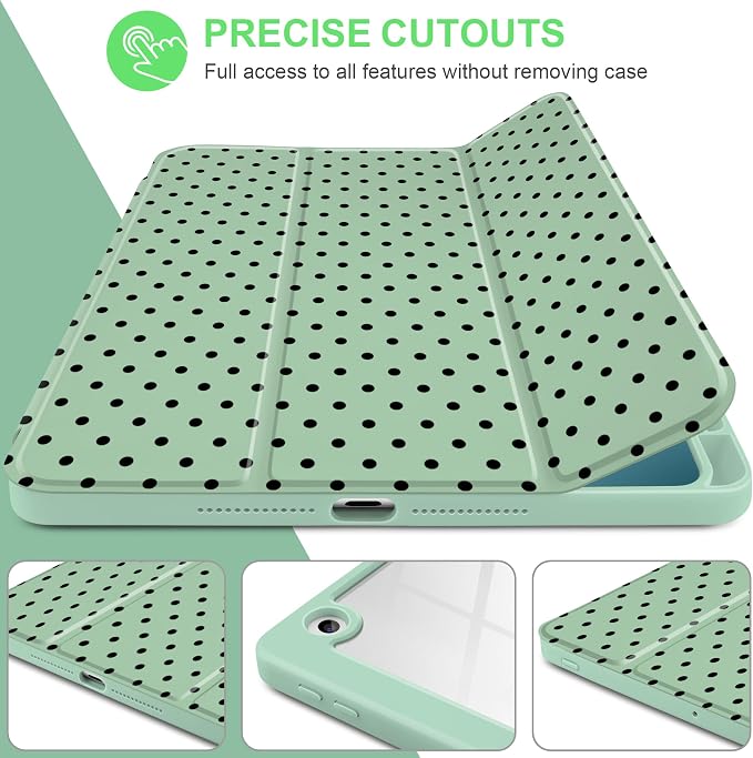 Green polka dot