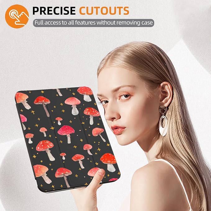 Black red mushrooms