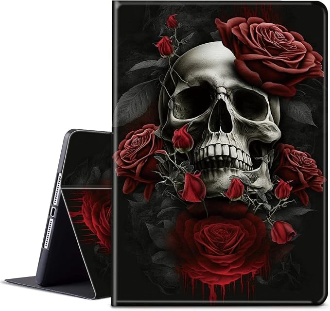 Red Rose Skull