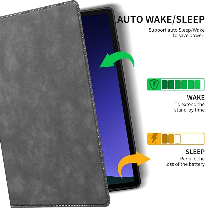 for Samsung Galaxy Tab S9 11 inch and S9 FE/S10 FE/S10 Lite 10.9inch Case 2023/2025(SM-X710/X510/X520/X400) Leather Protective Shell Protection Cover with S Pen HolderAuto Sleep/Wake.Black
