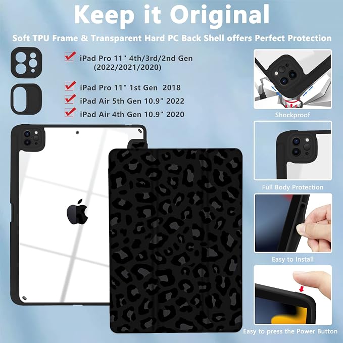 Leopard Black Grey