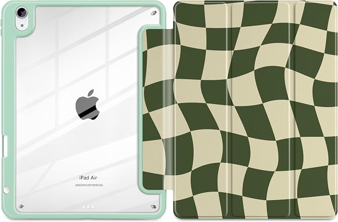Green Wavy Checker