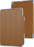 Tech21 EvoFolio case for iPad 7th/8th/9th Gen - Impact Protection iPad case with Multi-Angle Viewing Wake/Sleep Cover - Tan