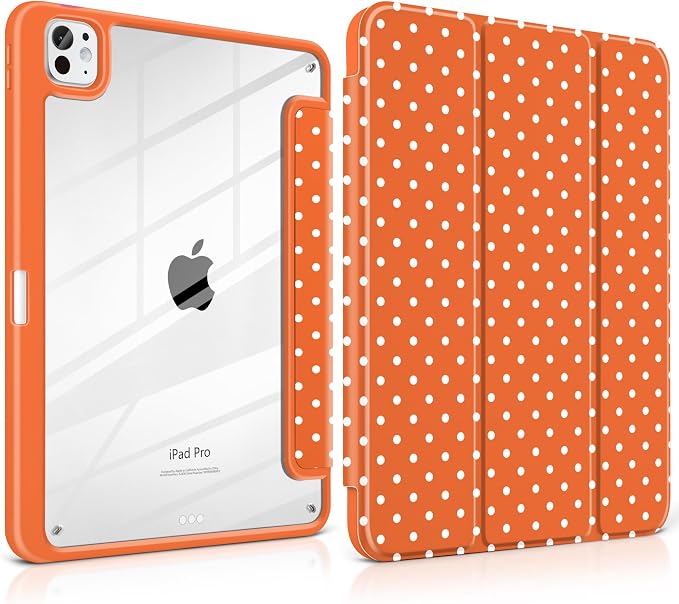 Orange white dot
