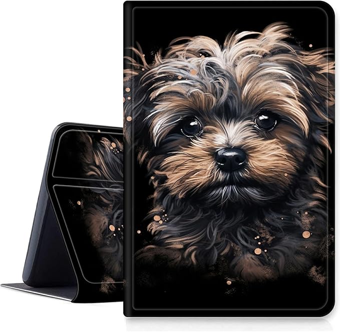 DIGTIALLL Case for iPad 10.2 iPad 9th Generation 2021/ iPad 8th Generation 2020/ iPad 7th Generation 2019 PU Leather Smart Protective Cover with Auto Sleep/WakePuppy Dog
