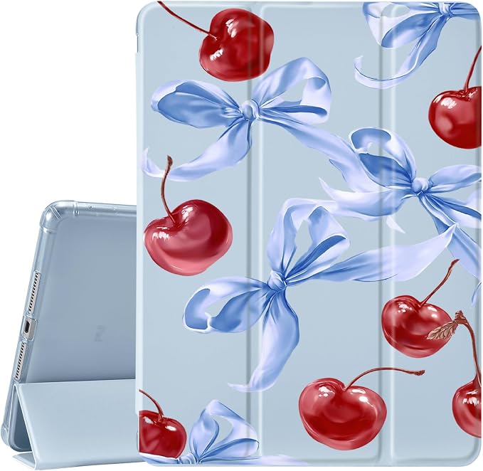 L-Blue Bows&Cherry