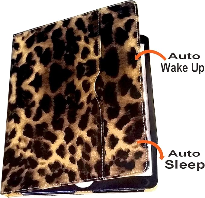 Case for iPad 10.2 9th 8th 7th Generation Multi Viewing Stand Folio Smart Cover with Pocket Auto Wake Up/Sleep for 2021/2020/2019 A2602 A2603 A2604 A2270 A2428 A2429 A2197 A2200 (Leopard)