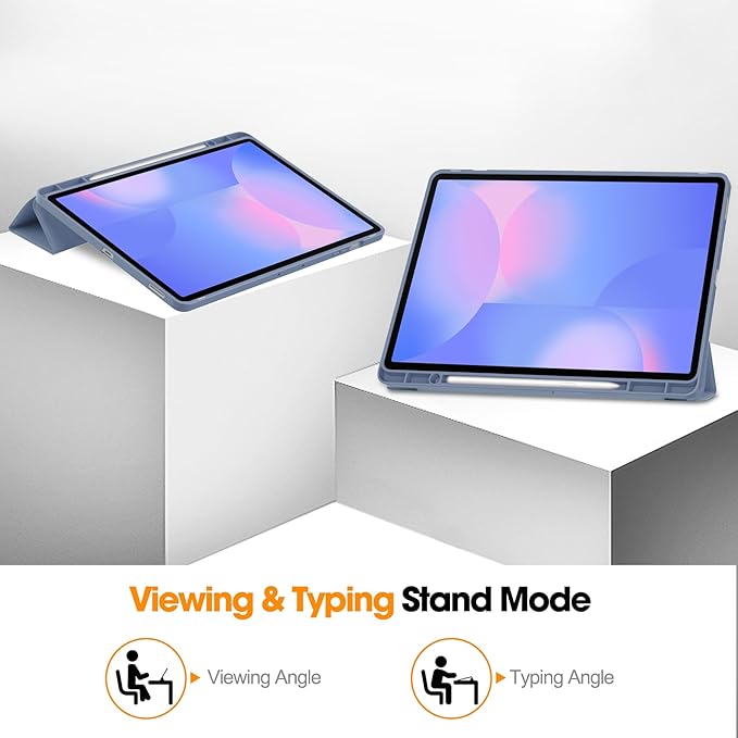 for Galaxy Tab S10 FE Plus Case 13.1 Inch 2025 (Model: SM-X620/SM-X626B) Trifold Stand Cover with S Pen Holder [Auto Wake/Sleep] PU Leather + Soft TPU Back Shell for Tab S10 FE+ 13.1Purple