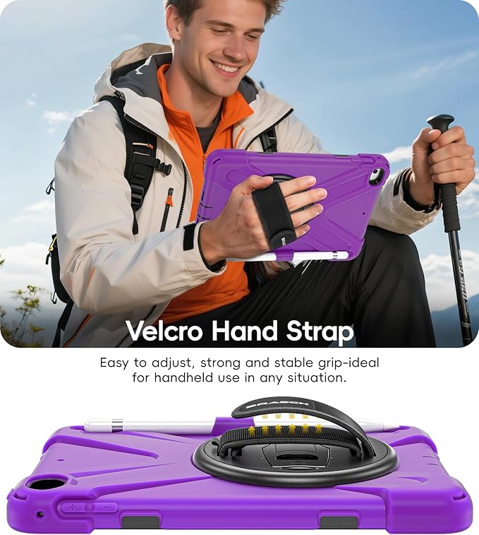 BRAECN iPad mini 5 CaseiPad mini 4 Case Heavy Duty Shockproof Protective Rugged Case with Pencil HolderHand StrapKickstand Shoulder Strap for iPad mini 5th/4th Generation 7.9 Inch for Kids