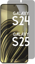 Privacy Screen Protector for Galaxy S25/S24 - Blue Light Blocking Film 6.2 with Alignment Tool Kit [1 Pack] - Support Fingerprint Unlock/Cell Phone Private Scratch Resistant Film