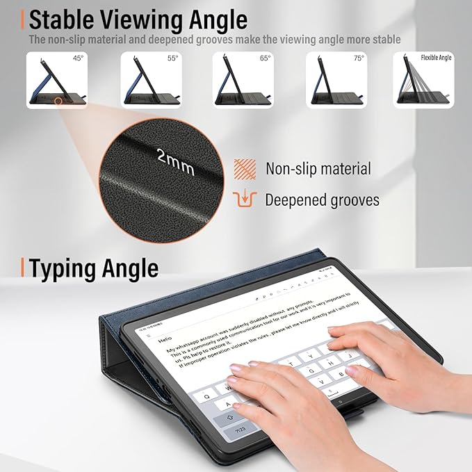 Case for Samsung Galaxy Tab A11+/A11 Plus/A9+ Plus 5G Tablet 11 Inch 2026/2023 (SM-X230/X236/X238/X210/X216/X218u) with PocketMagnetic ClosureMulti Angle CoverAuto Sleep/WakeLight Blue