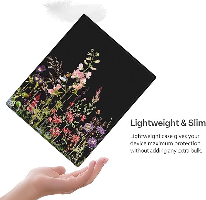 CoBak Case for Remarkable 2 Paper Tablet - Lightweight and Hard Back Shell Protective Book Folio Cover with Built-in Pen Holder - for 10.3 2020 ReleasedDark Botanica