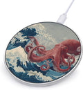 Huge Octopuss Ocean Waves Fast Portable Charger 10W Funny Graphic Phone Charging Pad with USB Cable