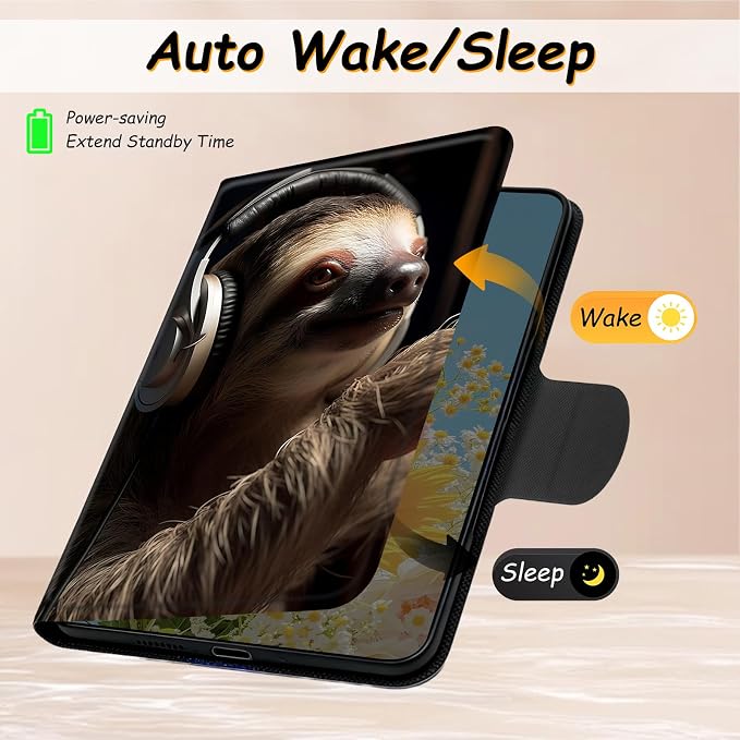 Sloth with Headphones