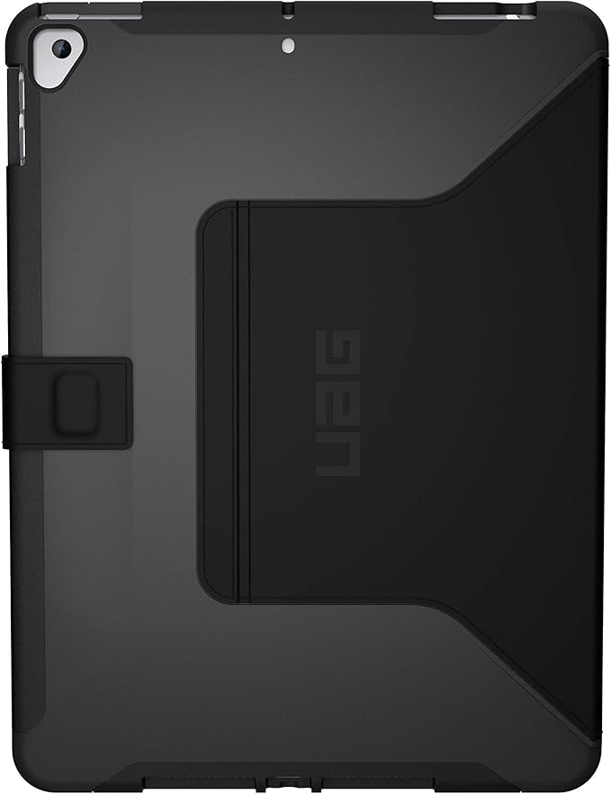 URBAN ARMOR GEAR UAG Designed for iPad 10.2 Case Black 9th Generation 2021 &amp 8th Gen 2020 w/Hand Strap Thin Slim Military Drop Tested Durable Protective w/Stylus &amp Pencil Holder Scout Series
