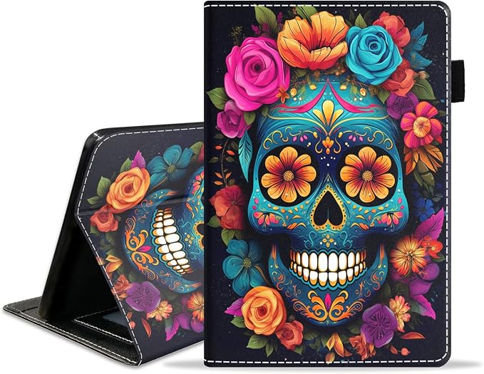 Color Sugar Skull Flowers