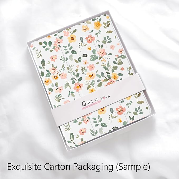 Cute Leaves Floral for iPad Air 13 Inch Case M3 2025/M2 2024 with Pencil Holder Auto Sleep/Wake Leather Soft TPU Back Cover