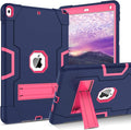 BENTOBEN for iPad Air 3 2019 Case iPad Pro 10.5 2017 Case 3 Layers Heavy Duty Rugged Shockproof Kickstand Protective Tablet Cases for iPad Air 3rd Gen/iPad Pro 10.5 2017 Navy Blue/Rose Red
