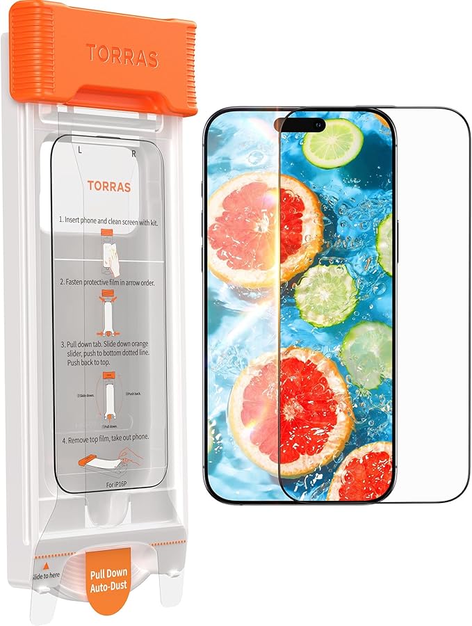 TORRAS for iPhone 17 Pro Max Screen Protector f 9H+ Tempered Glass Anti-Scratch 6.9 1-Pack