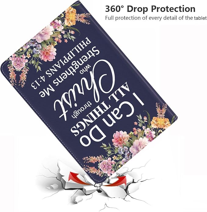 Floral Quote Bible Verse Philippians 4:13