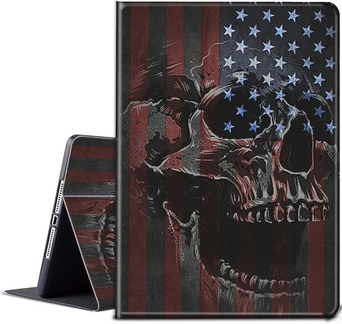 American Flag and Skull