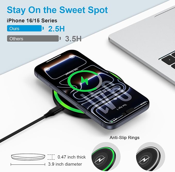 2 Wireless 2 Chargers-Black