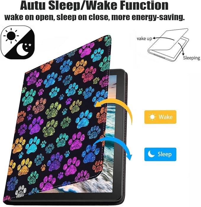 Colorful Dog Paw Print
