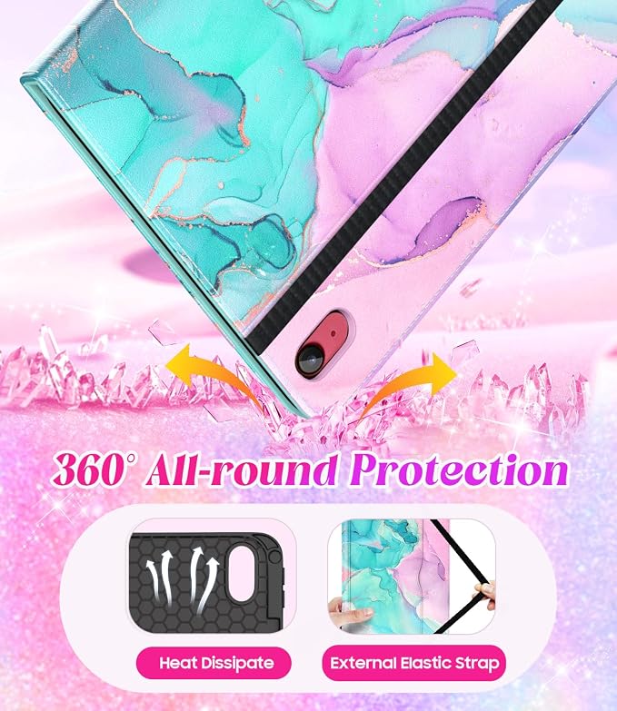 Marble Teal Pink
