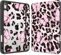 Mektron Case for 2026 iPad Air 13 inch M4 Cover Compatible 2025 iPad Air 13 inch M3 2024 iPad Air 13 inch M2 with Pencil Holder Shockproof Clear Shell Leopard Pink Butterfly