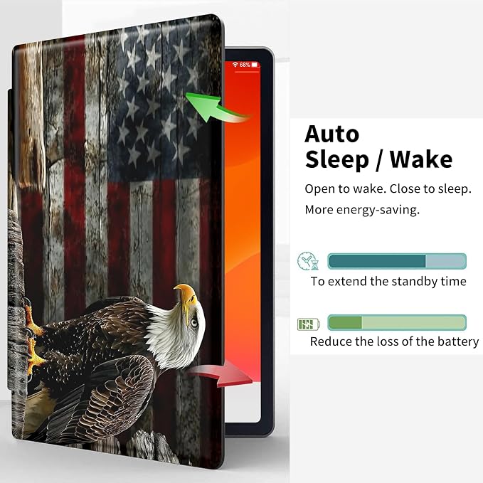 Bald Eagle American Flag