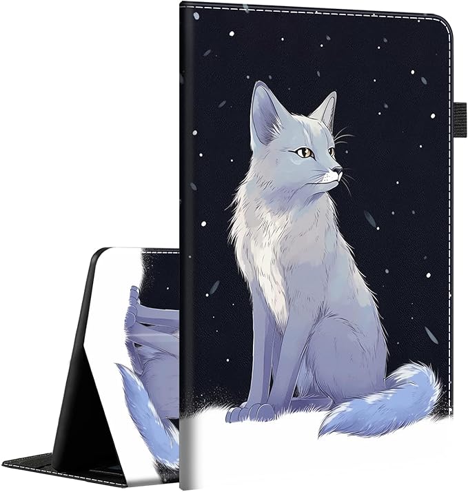 Case Fits Amazon Kindle Fire HD 8 &amp 8 Plus Tablet (12th Generation/10th Generation 2022/2020 Release) 8 Multi-Angle Smart Stand Cover Auto Sleep/WakeCute Fox