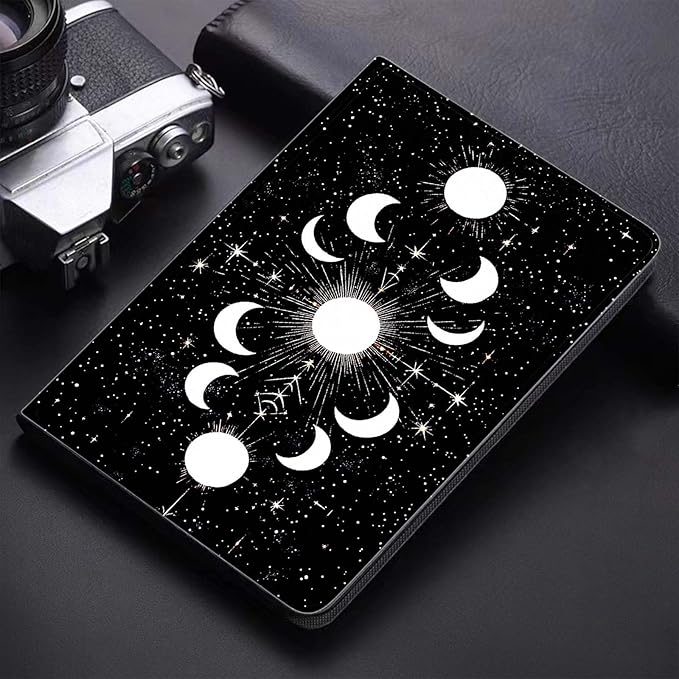 Case for Samsung Galaxy Tab A11 / Tab A9 8.7-Inch 2025/2023Slim Protective LeatherAuto Wake/SleepAdjustable Viewing Angle Stand.Moon Phases in Space