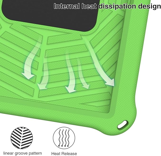 for Samsung Galaxy Tab S5e 10.5 (2019) SM-T720/T725 Tablet Case for Kids - EVA Lightweight Shockproof 360° Rotating Handle Stand Rugged Cover W Shoulder StrapGreen