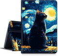 for iPad Air 13 Inch Case M2 2024Slim PU Leather Fold Stand Protective Cover Case with Auto Sleep/Wake for iPad Air 13 Inch M2 2024Cat On Starry Night