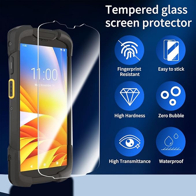 6PCS Tempered Glass Screen Protector for Zebra TC73 TC78 Barcode Scanner Glass Protectors 9H Scratch-resistant HD Protective TC73 Screen Protector