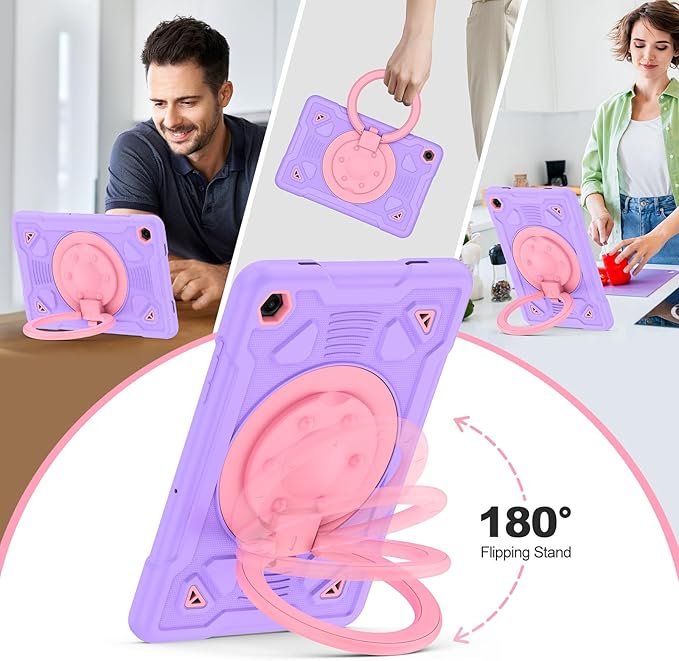 for Samsung Galaxy Tab A11 Plus/A9 Plus case with Screen Protector/ 360° Rotating Stand/Shoulder Strap Cover for Galaxy Tab A11+ Plus/A9+ Plus 11 inch 2025/2023 Released