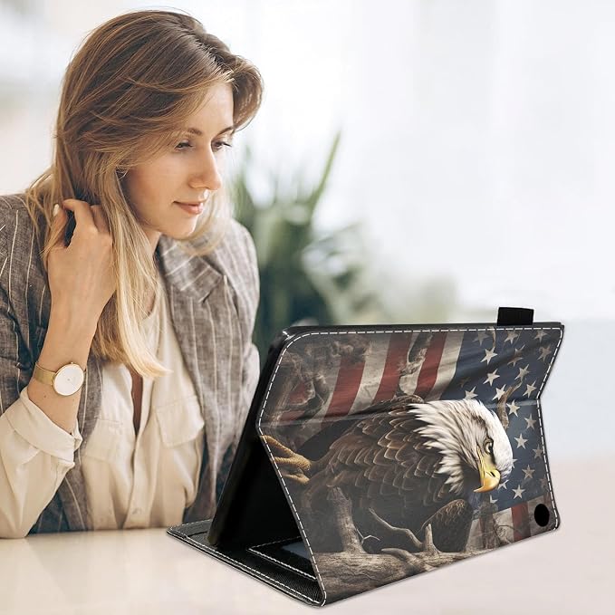 Patriotic American Flag Bald Eagle